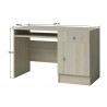 Bureau enfant contemporain frêne clair Linda