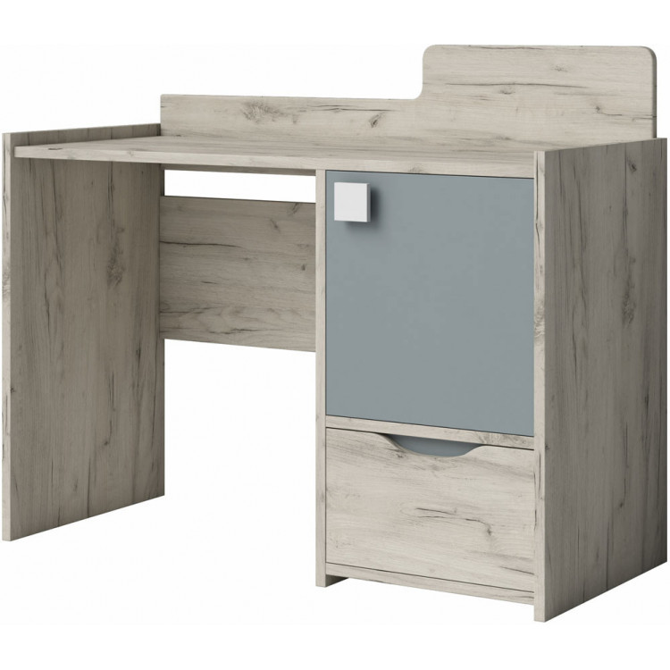 Bureau enfant contemporain frêne blanc/gris Harald