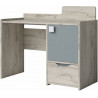 Bureau enfant contemporain frêne blanc/gris Harald