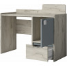 Bureau enfant contemporain frêne blanc/gris Harald