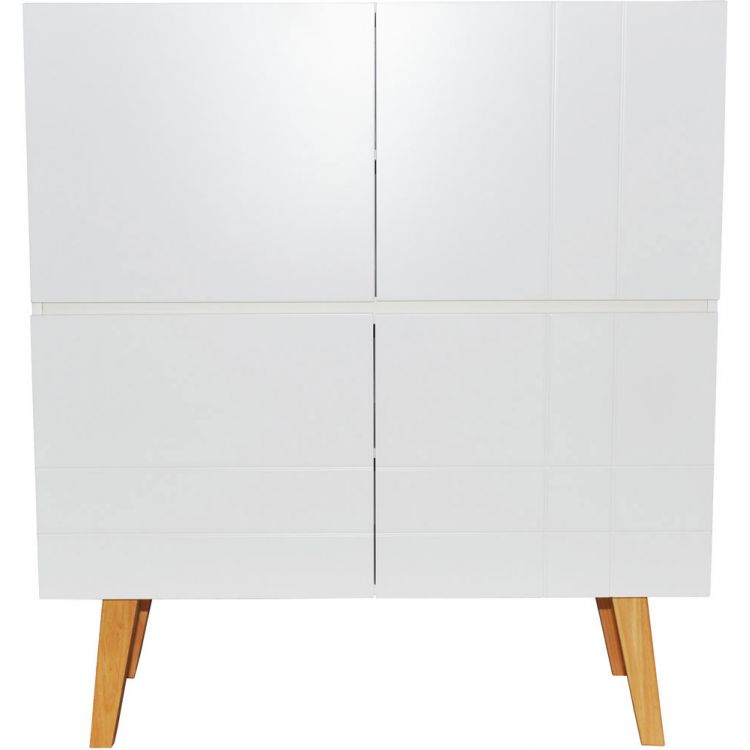 Meuble de rangement scandinave blanc Bristol