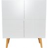 Meuble de rangement scandinave blanc Bristol