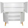 Meuble de rangement scandinave blanc Bristol