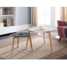 Tables basses scandinaves blanc/noir Rosita