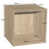 Meuble de rangement modulable contemporain 1 casier Mona