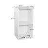Meuble de rangement modulable contemporain 2 casiers Mona