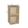 Meuble de rangement modulable contemporain 2 casiers Mona