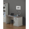 Bureau contemporain chêne clair/marron Solange