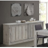 Buffet/bahut contemporain portes coulissantes coloris chêne rustique Avril
