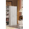 Armoire contemporaine 2 portes chêne gris Ismael