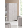 Armoire contemporaine 2 portes chêne clair Melinor