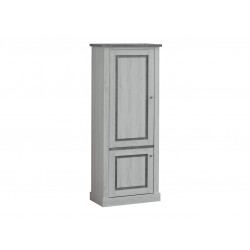 Colonne contemporaine chêne clair/gris béton Emmanuelle