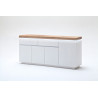 Buffet/bahut moderne 175 cm blanc/chêne Jordy