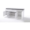 Buffet/bahut moderne blanc mat/béton 175 cm Romane