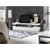 Meuble TV moderne blanc laqué brillant Verner