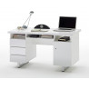 Bureau moderne blanc laqué Rodney