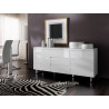 Buffet/bahut moderne blanc laqué Rodney
