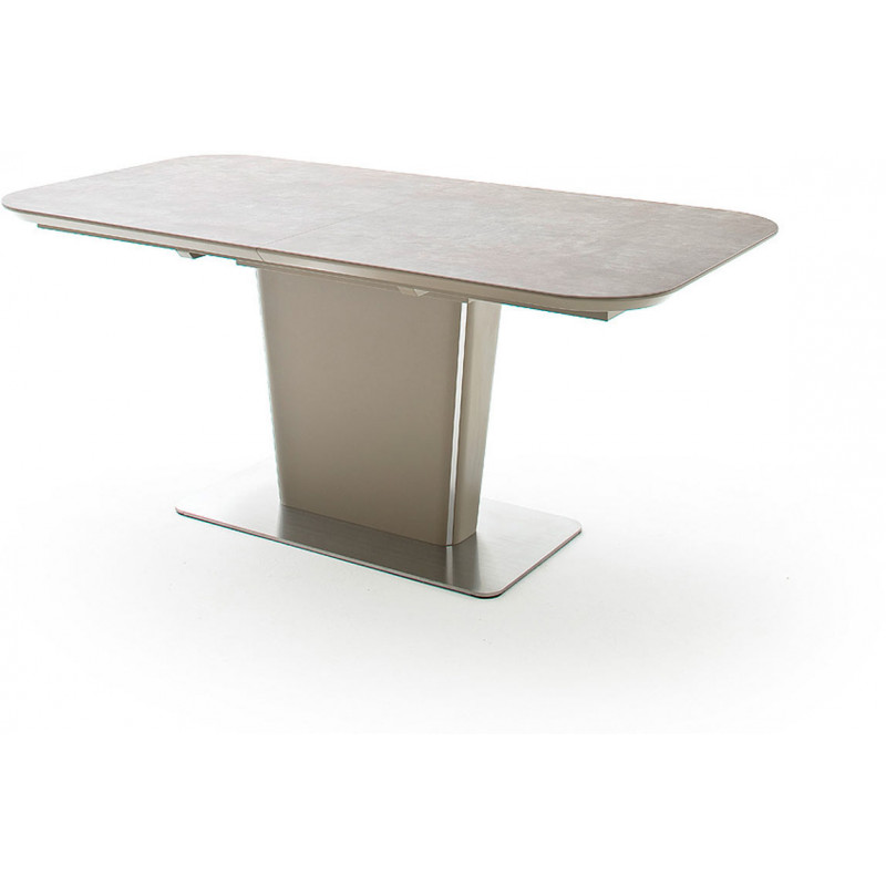 Table de salle à manger extensible moderne taupe Tokyo ...