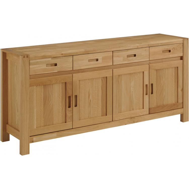 Buffet/bahut 180 cm style nature chêne massif Luxor