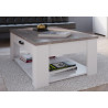 Table basse contemporaine blanc/marron Rubio