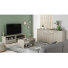 Buffet/bahut contemporain chêne clair Sharone