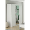 Armoire adulte contemporaine 3 portes coloris blanc Gary