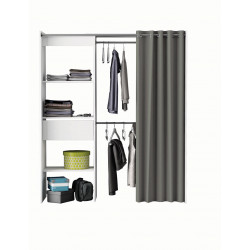 Dressing extensible contemporain coloris blanc Louna