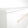 Buffet/bahut scandinave blanc/chêne clair Artemis