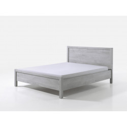 Lit adulte contemporain chêne grisé Gerona