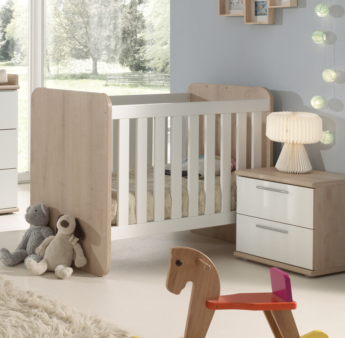 Lit Bebe Evolutif Contemporain Chene Clair Blanc Square Matelpro Lit Bebe Evolutif Contemporain Chene Clair Blanc Square Matelpro