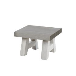 Table basse carrée contemporaine chêne blanchi/marron clair Honduras I