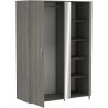 Armoire adulte moderne marron clair Ludivine