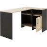 Bureau d'angle moderne chêne/noir Amory