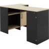 Bureau d'angle moderne chêne/noir Amory