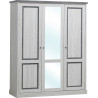 Armoire enfant contemporaine 172 cm chêne clair/gris Emmanuelle