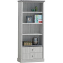 Bibliothèque enfant contemporaine chêne clair/gris Emmanuelle