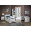 Chambre enfant contemporaine chêne clair/gris Emmanuelle