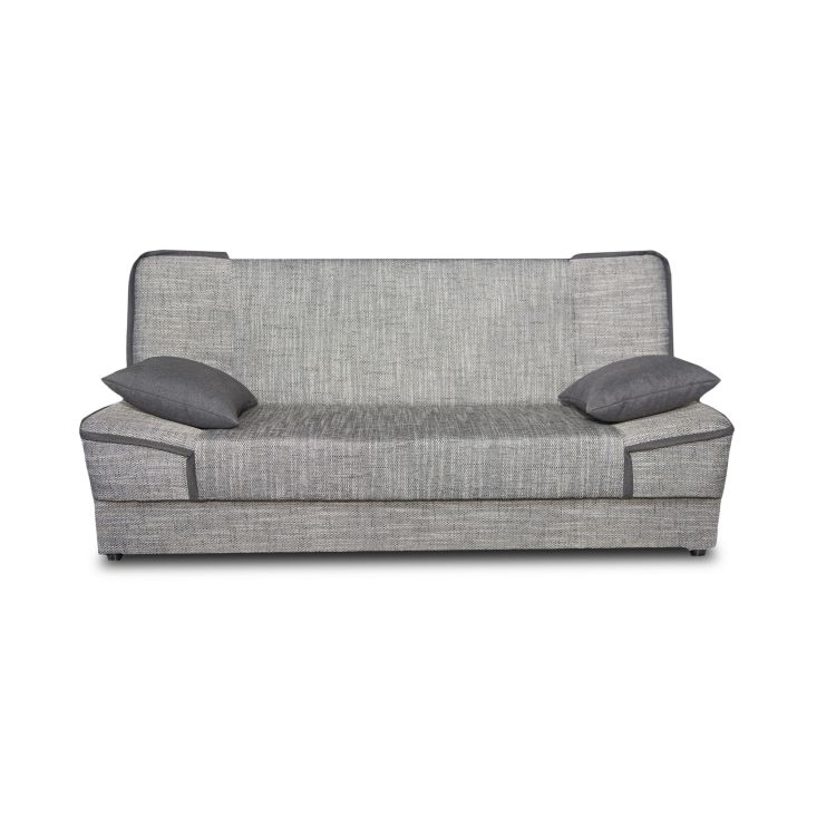 Canapé convertible moderne en tissu gris Maximilien