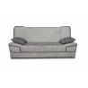 Canapé convertible moderne en tissu gris Maximilien