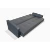 Canapé convertible moderne en tissu gris Adamo