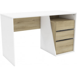 Bureau scandinave chêne/blanc Dixon