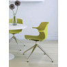 Chaise d'accueil design pivotante en PVC Janice