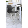 Chaise d'accueil design pivotante en PVC Janice