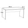 Bureau d'angle contemporain Carmelo