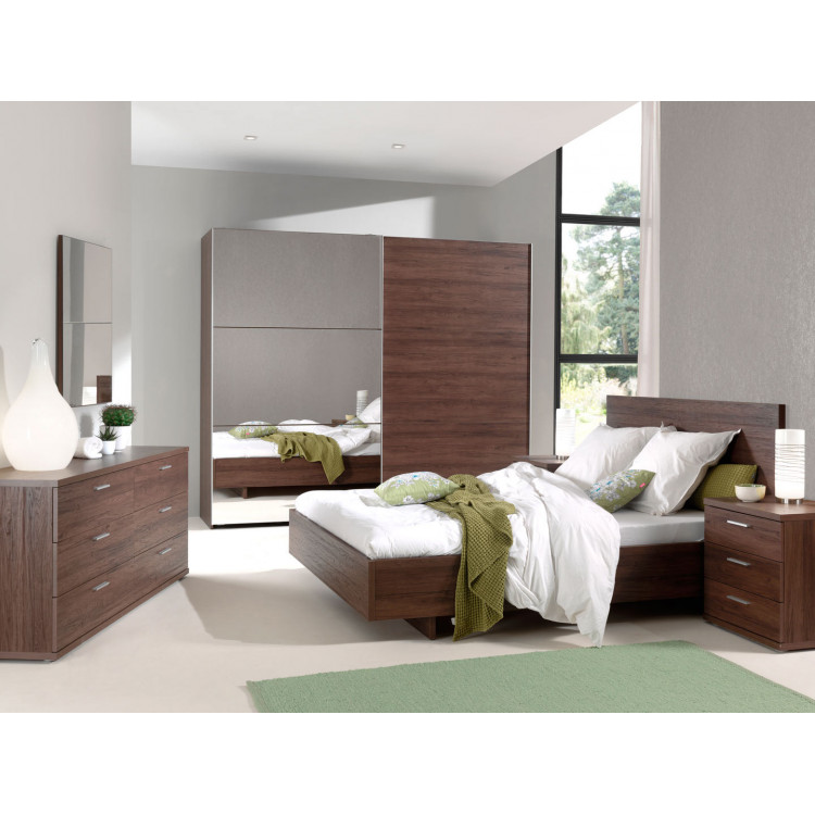 Chambre adulte contemporaine noyer Marvel