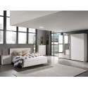 Chambre adulte contemporaine coloris chêne blanc Marvel