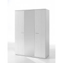 Armoire contemporaine 3 portes chêne blanc Marvel