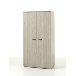 Armoire contemporaine 102 cm chêne clair Stefi