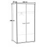 Armoire contemporaine 102 cm chêne clair Stefi