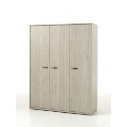 Armoire contemporaine 151 cm chêne clair Stefi